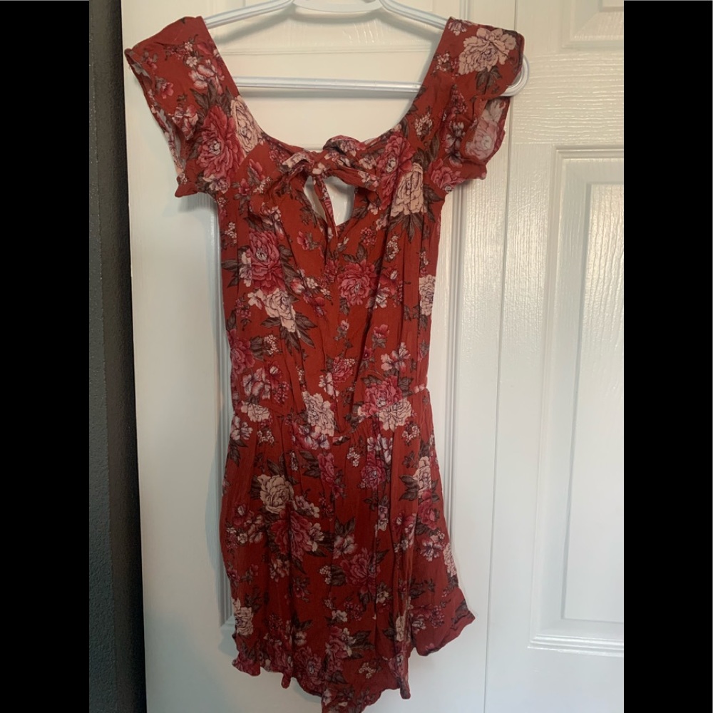 American Eagle Floral Romper